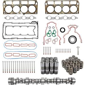 E1840P Sloppy Mechanics Stage 2 Camshaft Cam Kit with LS7 Lifter, Spring, Head Gaskets and Bolts Kit for 1997-2007 LS LS1 5.3L 5.7L Engine