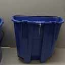 Carlisle FoodService Products Omnifit Mop Bucket with Side Press Wringer and Soiled Water Insert for Floor Cleaning, Kitchens, Restaurants, And Janitorial Use, Polypropylene (Pp), 35 Quarts, Blue