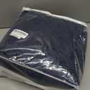 WEERRW 4 Pieces Velvet High Stretch Couch Covers for 3 Cushion Couch Sofa Slipcovers, Washable Furniture Protector with Non Slip Elastic Bottom, Feature Soft and Thick Plush Fabric, Navy Blue, Large