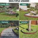 PROWORX Corten Steel Rust Landscape Edging Border, 5 Pack 42L x 7H Weather Resistant Bendable Metal Garden Lawn Edging for Landscaping, Yard Pathway (16.5 Ft Total)
