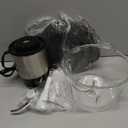 GANIZA Food Processors, Electric Food Chopper with Meat Grinder & Vegetable Chopper - 2 Bowls (8 Cup+8 Cup) with Powerful 450W Copper Motor - Includes 2 Sets of Bi-Level Blades for Fruits/Meat/Nuts (Black)