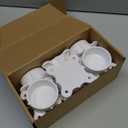 12 Packs 2" PVC Flange, Table Screw Caps PVC Pipe Fittings for DIY Rod Holder Projects, Making Storage Shelves, Support Feet