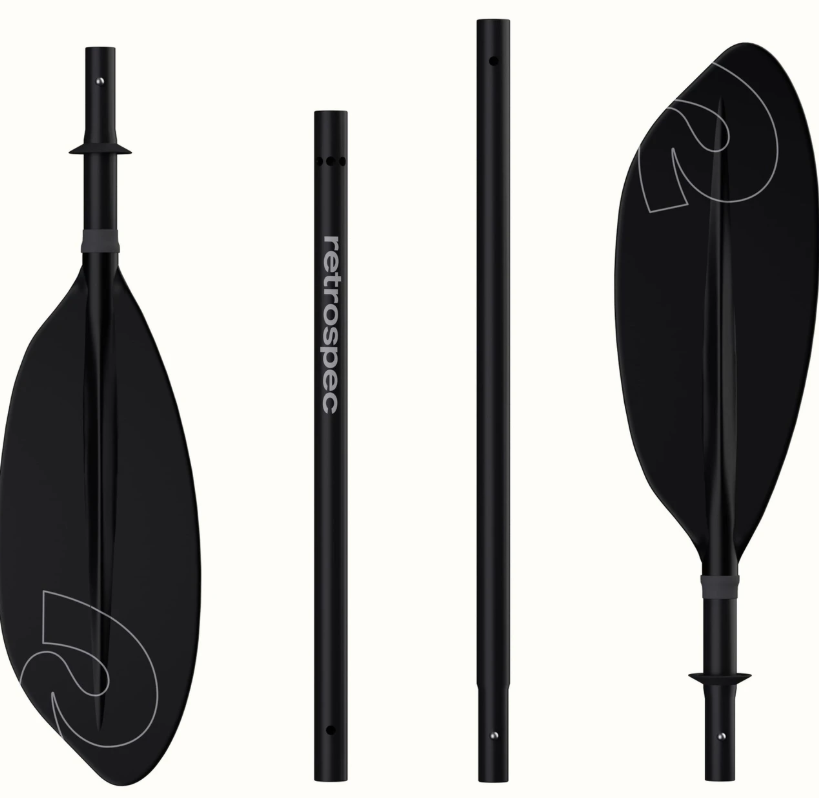Coaster Kayak Paddle 4 Piece - Black
