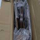 Round Side Table, Small Drink Table for Small Spaces, Modern Accent Nightstand with Solid Wood Leg for Living Room, Bedroom, Corners, and Office (Rustic Brown)