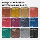 ARTISTRO 12 Glitter Paint Pens Sparkly and Shiny for Rock Painting, Stone, Ceramic, Glass, Wood, Fabric, Scrapbooking, DIY Craft Making, Coloring, Acrylic Glitter Markers Extra-Fine Tip 0.7mm