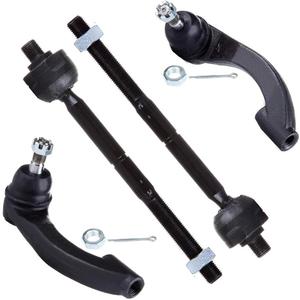 SCITOO 4pcs Front Suspension Kit Inner Outer Tie Rod End Fit 1995-2000 For Chrysler Cirrus 1996-2006 For Chrysler Sebring 1995-2006 For Dodge Stratus 1996-2000 For Plymouth Breeze