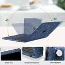MOSISO Glitter Cover Compatible with MacBook Air 13 inch Case M5 2026 M4 2025 M3 M2 2024-2022 A3449 A3240 A3113 A2681, 4 in 1 Kit Bling Sparkly Hard Shell for MacBook Air 13.6 inch Case, Midnight