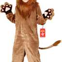 Morph Deluxe Lion Costume Kids, Lion Mane Costume Halloween Costumes For Boys, Girls and Toddlers, Kid Halloween Costumes (10-12 Years)