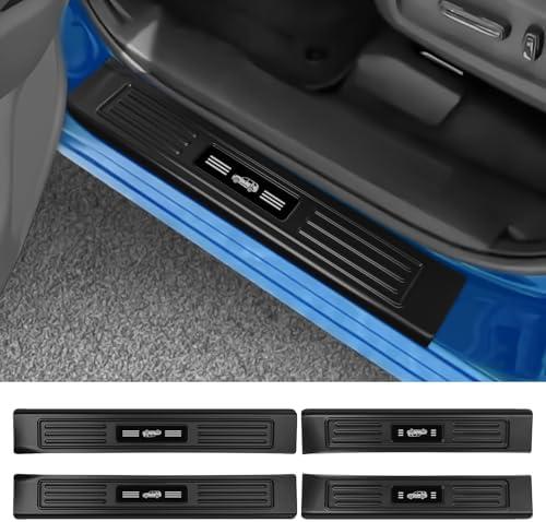 smnuxwm 4PCS Car Door Sill Protector for Honda Pilot 2023 2024 2025,ABS Material Door Sill Guards for Pilot Accessories,Front and Rear Door Entry Guard(2pcs)