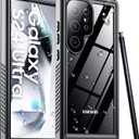 Temdan for Samsung Galaxy S24 Ultra Case,Waterproof Built-in Lens & Screen Protector[Full Body Shockproof][12 FT Military Drop Proof][Dustproof][IP68 Underwater]Case for S24 Ultra 5G 6.8-Black/Clear