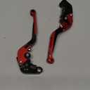 Motorcycle Aluminum CNC Adjustable Foldable Extendable Brake Clutch Levers for Yamaha YZF R1 2004-2014 YZF R6 2005-2016 (Red&Black)
