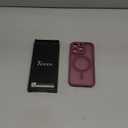 TOCOL Magnetic for iPhone 15 Pro Case, Upgraded Full Camera Protection, Compatible with Magsafe, Drop Protection, Translucent Matte Back Phone Cover 6.1 inch (Plum)