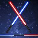 Light Sabers for Kids, Light Saber with FX Sound(Motion Sensitive) and Realistic Handle, Expandable Light Saber Set for Halloween Dress Up Parties, Xmas Present, Galaxy War Fighters and Warriors