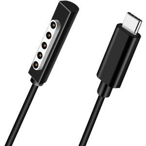 USB C Charging Cable for Surface RT & Pro 1 2 (Black 6ft), Work with 15V/3A 45W USB-C Charger, Compatible for Microsoft Surface 1512 1516 1536 Pro 1/2 and Surface RT