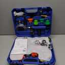 Orion Motor Tech Coolant Pressure Tester Kit, 33pc Master Coolant Vacuum Refill Kit with 23 Radiator Adapters, Radiator Cooling System Pressure Tester Kit with Vacuum Pump Vacuum Purge & Refill Tool (Blue)