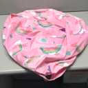 Lukeight Unicorns Stuffed Animals Storage Bean Bag Chair Cover Only (Ships Empty, No Filling) - Velvet YKK Zipper Beanbag Cover for Toddlers and Kids, Washable Plush Toy Organizer, Large 27" D x 16" H (Rainbow Pink)