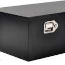 Black Steel Trailer Tongue Truck Box for Trucks Trailers RV ATV Pickup Trucks Flatbeds - 26 x 13.3 x 12 Inch