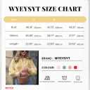 Wyeysyt Womens Cardigan Sweater Button Down Long Sleeve Chunky Soft Knit Sweater Fall Open Front Loose Casual Cardigan Coat (Yellow, S)