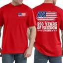 Men's 250 Anniversary USA Shirt American Flag T Shirt 250 Years America Anniversary Shirt Patriotic Shirts Tops, XXL