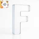 10" Acrylic Charcuterie Letters Fillable Tray, Reusable Alphabet Number Shaped Serving Plates for Charcuterie Board, Display Fruit, Candy, Cake, Party Decor, Birthday, Anniversary F