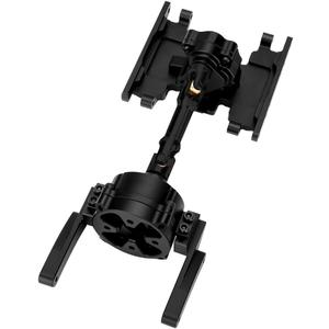 GLOBACT Prefixal Gearbox Transfer Case with Transmission Mount and Drive Shaft for Axial SCX10 SCX10 II 90046 90047 90024 RC Crawler Car Upgrades Accessories (Black)