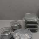 24pc Set Glass Food Storage Containers & Bowls with Airtight Lids - Leakproof BPA-Free Meal Prep Airtight Stackable Lunch Boxes, Kitchen Pantry & Storage Organizers - Microwave Freezer Dishwasher Safe