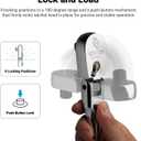 Capri Tools 1/2 in. Drive Fine 90-Tooth Locking Flex-Head Ratchet, Extra Long Chrome Handle