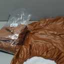 PU Leather Dining Chair Covers Removable 100% Waterproof Chair Covers for Dining Chairs Set of 4, Stretchy & Soft High Back Kitchen Chairs Cover Protectors (Orange)