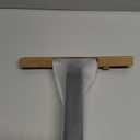 dancemoon JustHang Shower Squeegee for Glass Doors, All-One-Piece Silicone with Built-in Hook Design for Easy Hanging, Household Window Mirror Squeegee for Bathroom, Glass, Kitchen, Tile Wall, Car (Classic Black)