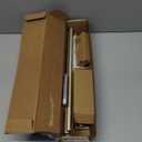 TONIAL Curtain Rods for Windows 20 to 53 Inch(1.6 to 4.4 ft), Telescoping Splicing 3/4 Single Rods 32 to 58 Inch(2.6-4.8ft), Decorative Rod with Acrylic Diamond Finial, Champagne Gold