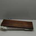 Natural Wood Floating Shelves Set of 3, Wide and Thick Rustic Wooded Wall Shelf 24 inch, Floating Shelf Wall Mounted for Living Room Bedroom Bathroom Kitchen - Walnut - 24D x 6.7W x 1.2H inch