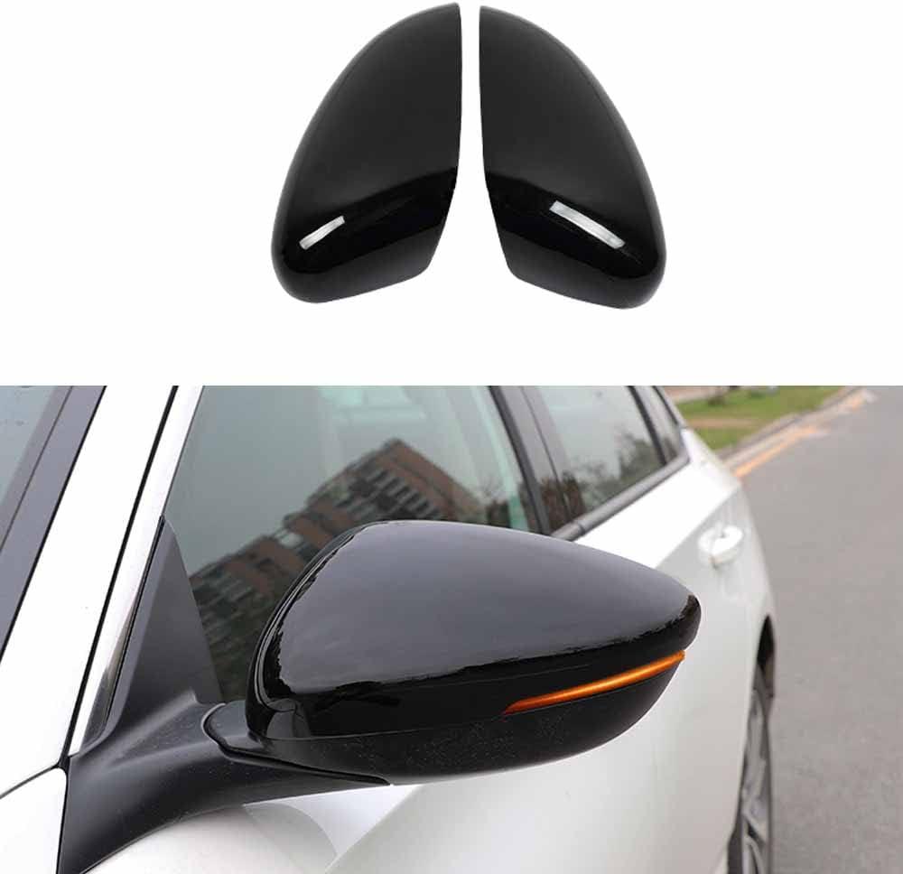 Rifoda Full Coverage Side rearview mirror cover decoration trims fit for Honda 10th 11th Gen accord 2018 2019 2020 2021 2022 2023 2024 2025 ABS plastic Exterior Accessories 2PCS (Bright Black)