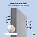 Serta Perfect Slumber Breathable Two-Stage Crib Mattress and Toddler Mattress - Breathable Cover and Fiber Core, Machine Washable Cover, Waterproof