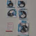 Earpiece VOX for Midland GXT1000VP4 Walkie Talkie 2 Way Radio Ear-Clip Headset with PTT Mic LXT500VP3 GXT1050VP4 GXT1000XB (5 Packs)