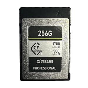 TARGEAL Secure Digital Memory Cards CFexpress Type B Compatible with Canon, Nikon, Panasonic, Fuji, DJI, RED, Phase One, - High Speed CFexpress Type B Cards, - up to 500MB/ s Write, 1700MB/ s Read, 256GB