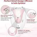 Facial Epilator for Women, Lady Epilators Hair Removal for Face, Epilators with LED Light, Two Speed Hair Removal Device, Epilator for Women, Pluxy Facial Hair Removal for Bikini Arm Legs Armpits