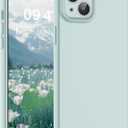 SUPFINE Designed for iPhone 14 Plus Case,Premium Liquid Silicone with [Soft Anti-Scratch Microfiber Lining][Upgraded Camera Protection] Slim Shockproof Phone Case for Men Women Girls,Cloud Blue