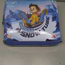 Aoskie Dinosaur Inflatable Snow Sled With Handles, Heavy Duty Snow Tube For Kids & Adults, Double-Layered Bottom