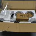 DLLT 3-Light Bathroom Light Fixtures: Black Modern Vanity Lights with 3 E26 Bulbs - Bubbled Glass Shade Bathroom Wall Lamp for Mirror Kitchen Living Room Hallway Cabinet Porch