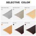 Bnell Floor Transition Strip Floor Cover Strip Self Adhesive Vinyl Laminate 2" Floor Flat Divider Strip for Joining Floor Gaps and Doorway Transitions (19.68Ft, White Wood Grain)