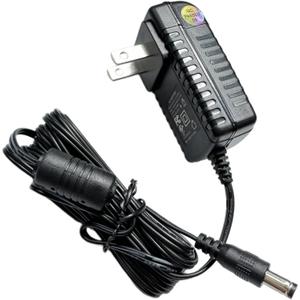 10 ft 12V Power Cord for Audio Technica Turntable Charger Cord for Audio-Technica AT-LP60X AT-LP60X-BK AT-LP60X-BW AT-LP60XBT-RD AT-LP120XUSB-BK Direct-Drive Turntable Record Player DC Power Adapter