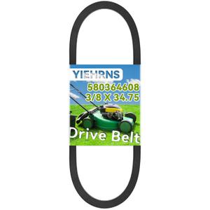 580364608 Drive Belt 3/8"X34.75" Replacement for Husqvarna 6145003200 21EFF RWD 21" Walk-Behind Model LC221R and LC 221 RH 96145003200 Lawn Mower Ground Drive Belt