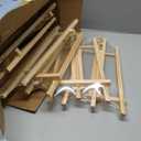 16 Pack 15 Inch Wood Easels, Easel Stand for Painting Canvases, Art, and Crafts, Tripod, Painting Party Easel, Kids Student Tabletop Easels for Painting, Portable Canvas Photo Picture Sign Holder