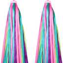 NUOBESTY 1 Pair of Kids Bike Streamers - Colorful Handlebar Tassels for Bicycles, Tricycles, Baby Carriers & Toddler Bike Accessories (10.82 inch)