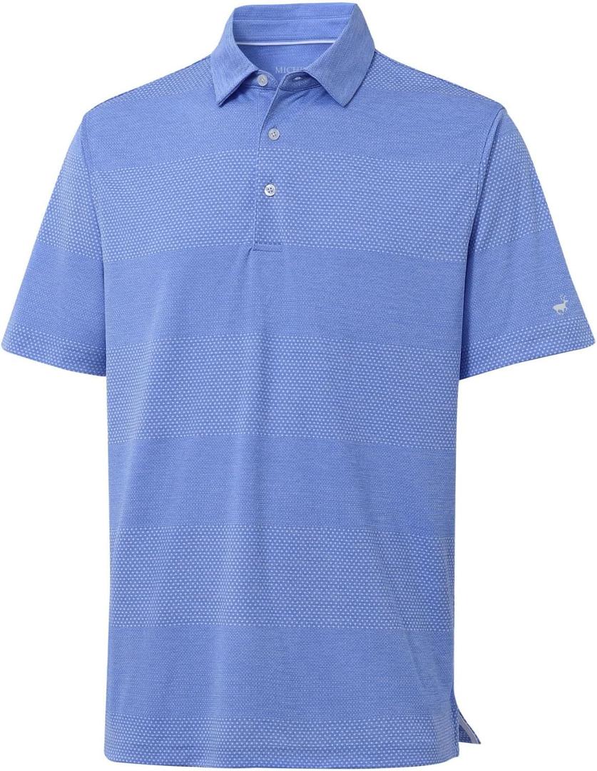 Rouen Golf Shirts for Men Dry Fit Short Sleeve Performance Moisture Wicking Casual Texture Heather Jacquard Mens Polo Shirts (XXL) Rouen Golf Shirts for Men Dry Fit Short Sleeve Performance Moisture Wicking Casual Texture Heather Jacquard Mens Polo Shirts (XXL)