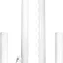 Aoneky 2.75 Inch Professional Permanent Volleyball Net Posts Pair with 3.15 Inch Ground Sleeves Heavy Duty Steel Poles for Outdoor Court Installation Net Not Included