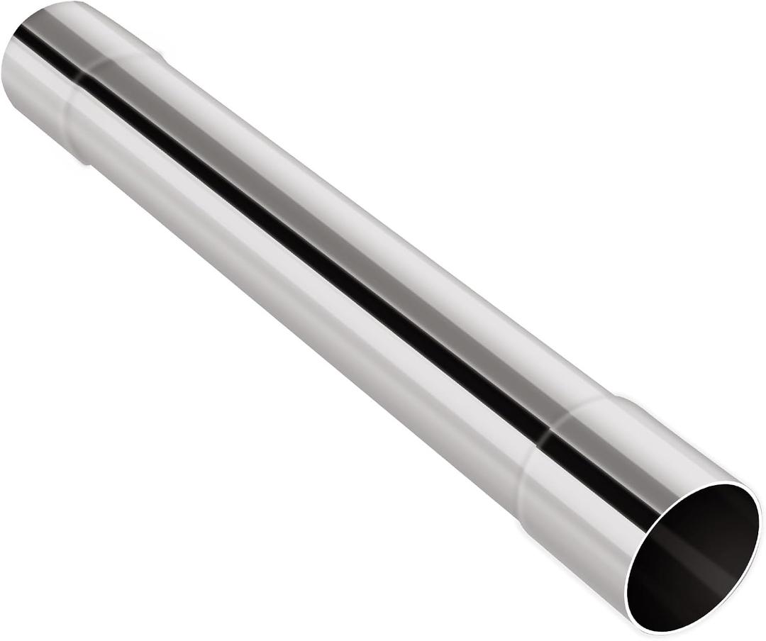 2.25Inch Exhaust Pipe T304 Stainless Steel Exhaust Tubing,Tailpipe 2 1/4OD to 2.25"ID Length 18"Straight Pipe Exhaust Universal Fitment,Connector Adapter Tub