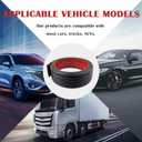 Car Bumper Protector Guard,Wavy Rear Bumper Protector for Anti-Scratch & Anti-Collision,Rear Front Bumper Guard with Strong Adhesive Backing Suitable for SUV,Car,Truck
