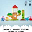 LEGO DUPLO Peppa Pig Garden and Tree House Toddler Toy, Building Block Learning Set for Preschool Kids with 2 Figures Included, Peppa Pig Toy Gift Idea for Toddlers Ages 2 and Up, 10431