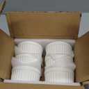 LE TAUCI Ramekins 4 OZ Oven Safe, Creme Brulee Ramekins, Pudding Custard Cups Souffle Ramiken, Dipping Sauce Dishes, Ceramic Ramekin Bowls Set of 6, White